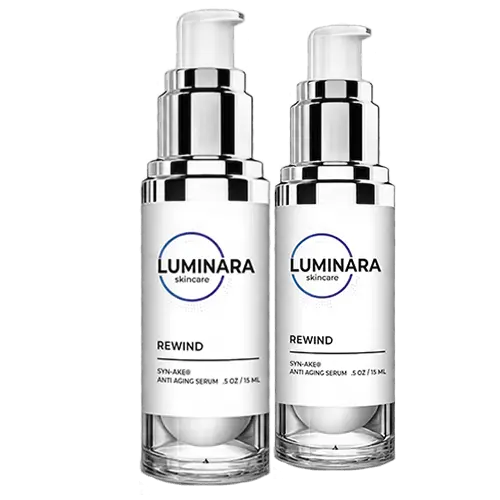 2 bottles of Luminara Rewind serum